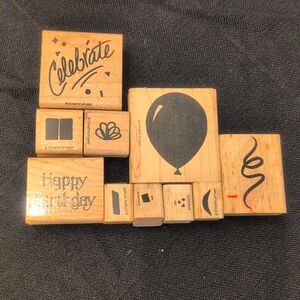 Stampin' Up! birthday party set, 1997, 10pc